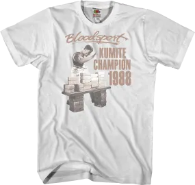 1988 Kumite Champion Bloodsport T-Shirt