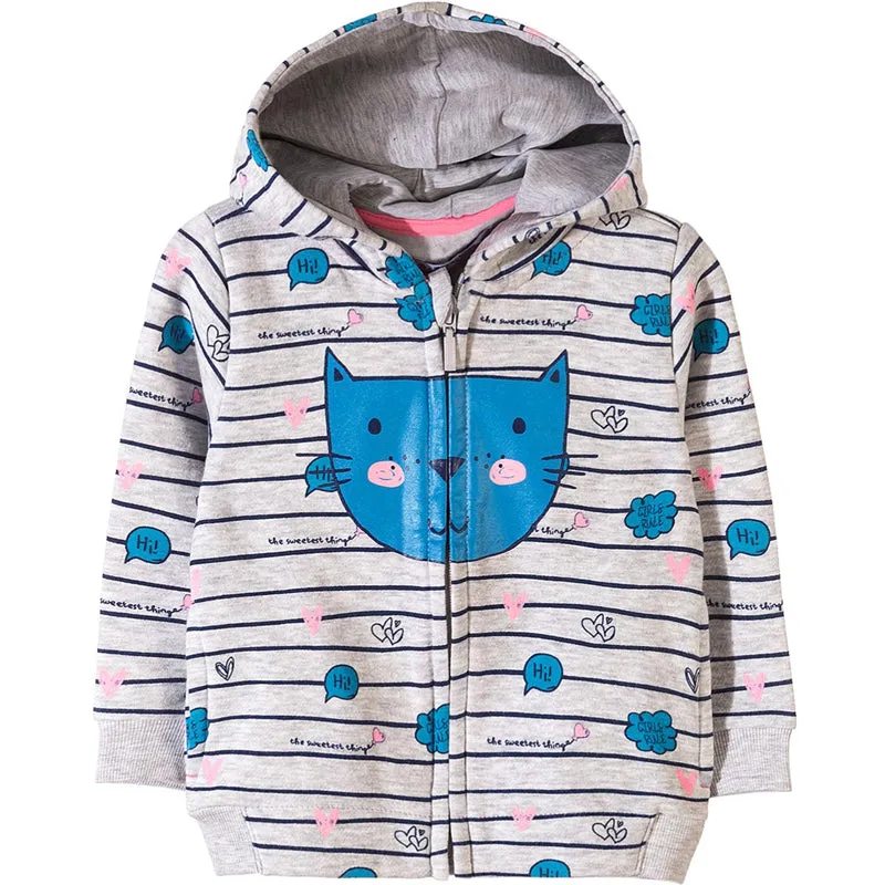 5.10.15 Blue Cat Face Hoodie 634