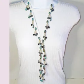 Abrial, Beaded Zipper Necklace