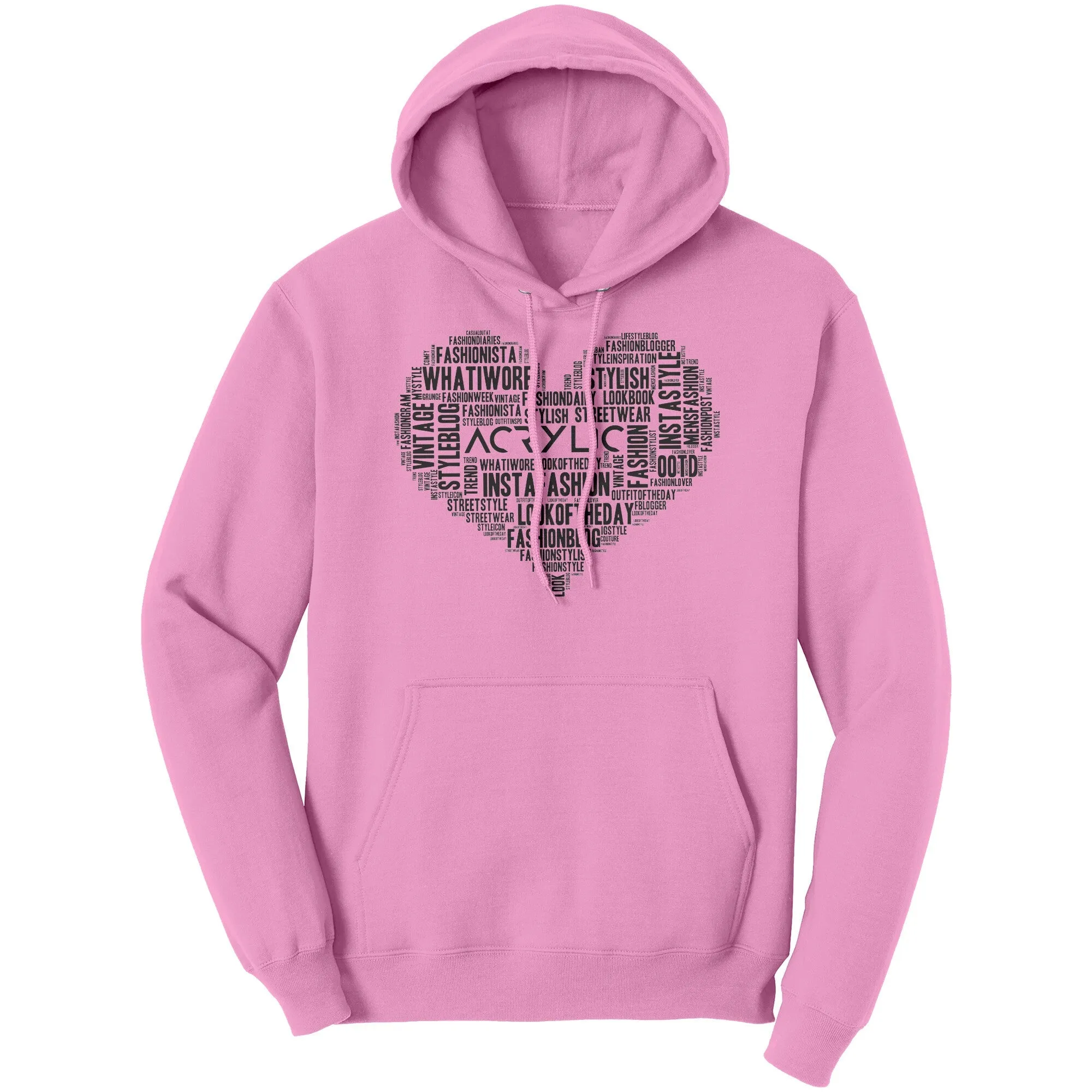 Acrylic Word Cloud Hoodie