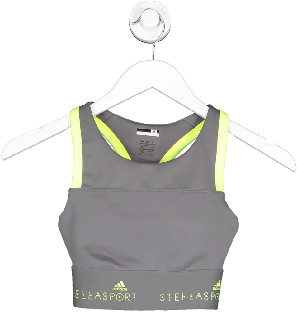 Adidas by Stella Mccartney Grey X Stella Mccartney Sports Bra UK XXS