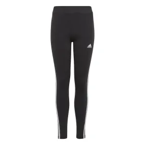 ADIDAS JUNIOR ESSENTIALS 3-STRIPES COTTON BLACK TIGHTS