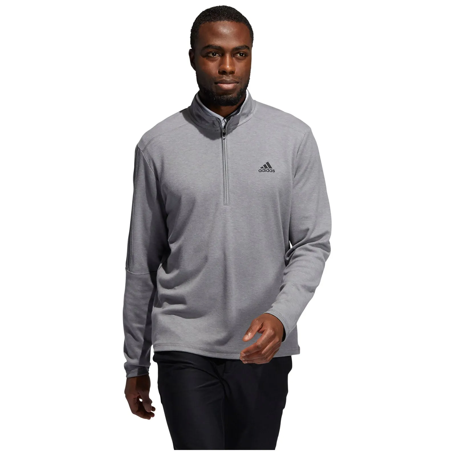 adidas Mens 3-Stripes Half Zip Sweatshirt