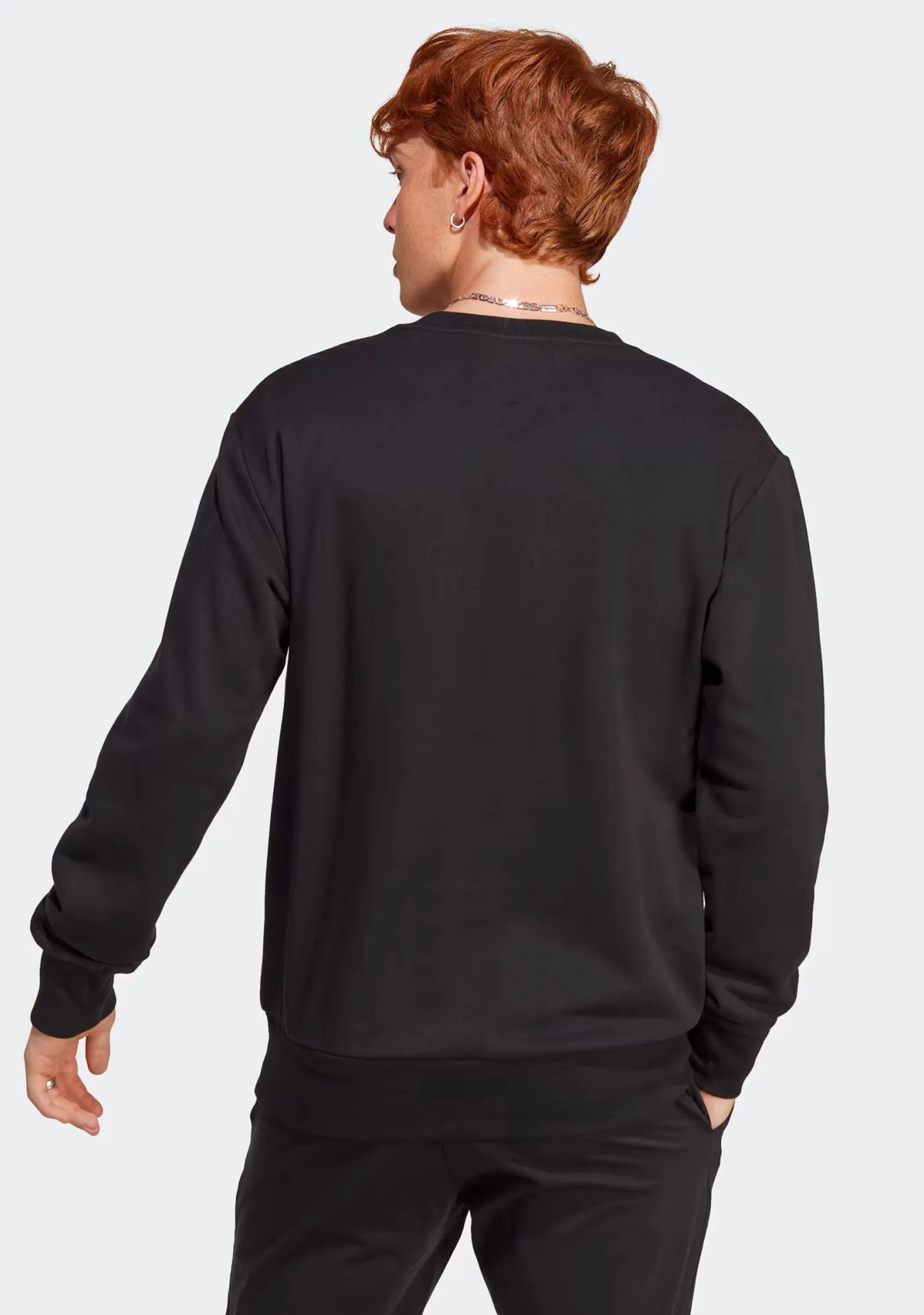 Adidas Mens Big Logo Sweatshirt Black <br> GK9076