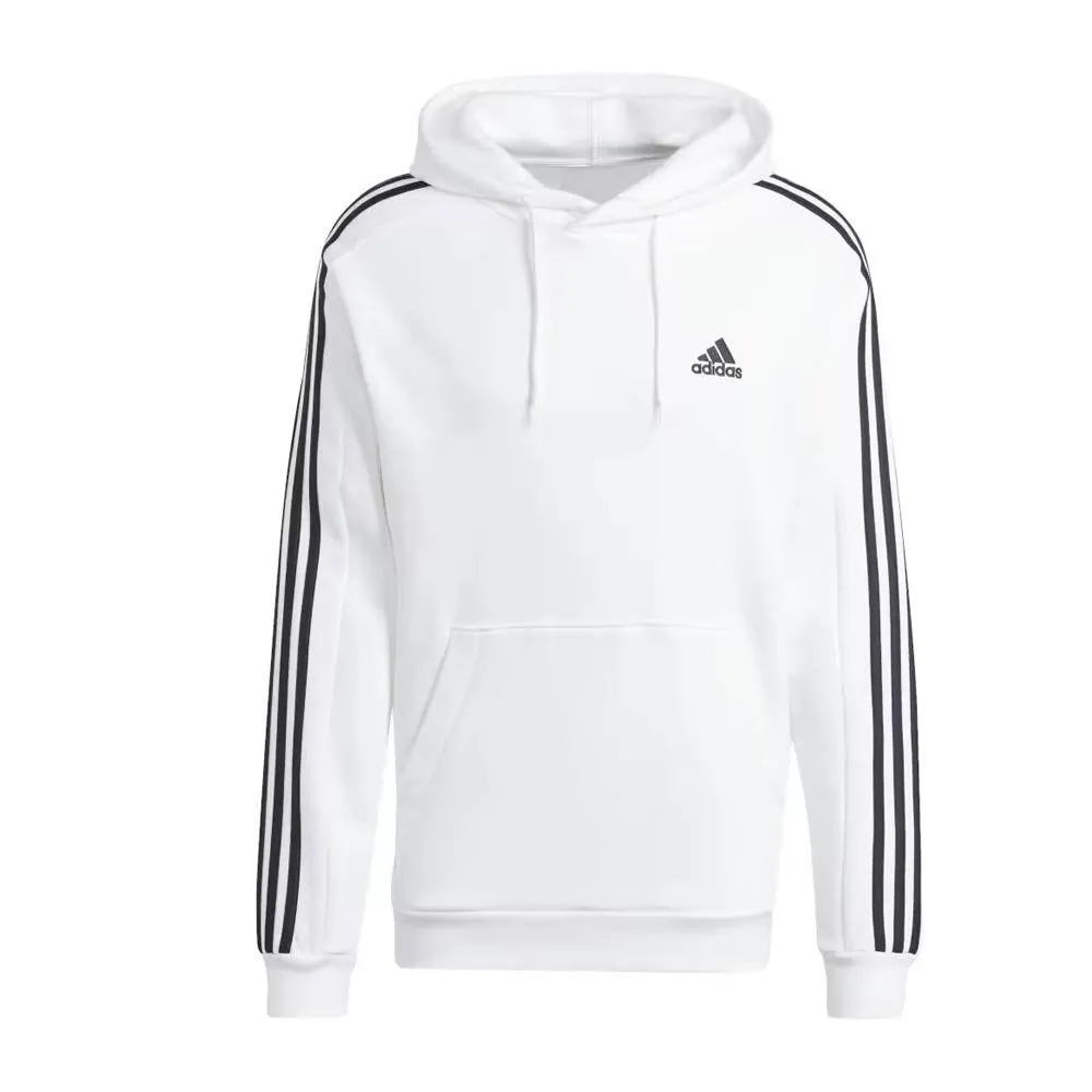 Adidas men's hoodie with 3 stripes IJ6476 white-black