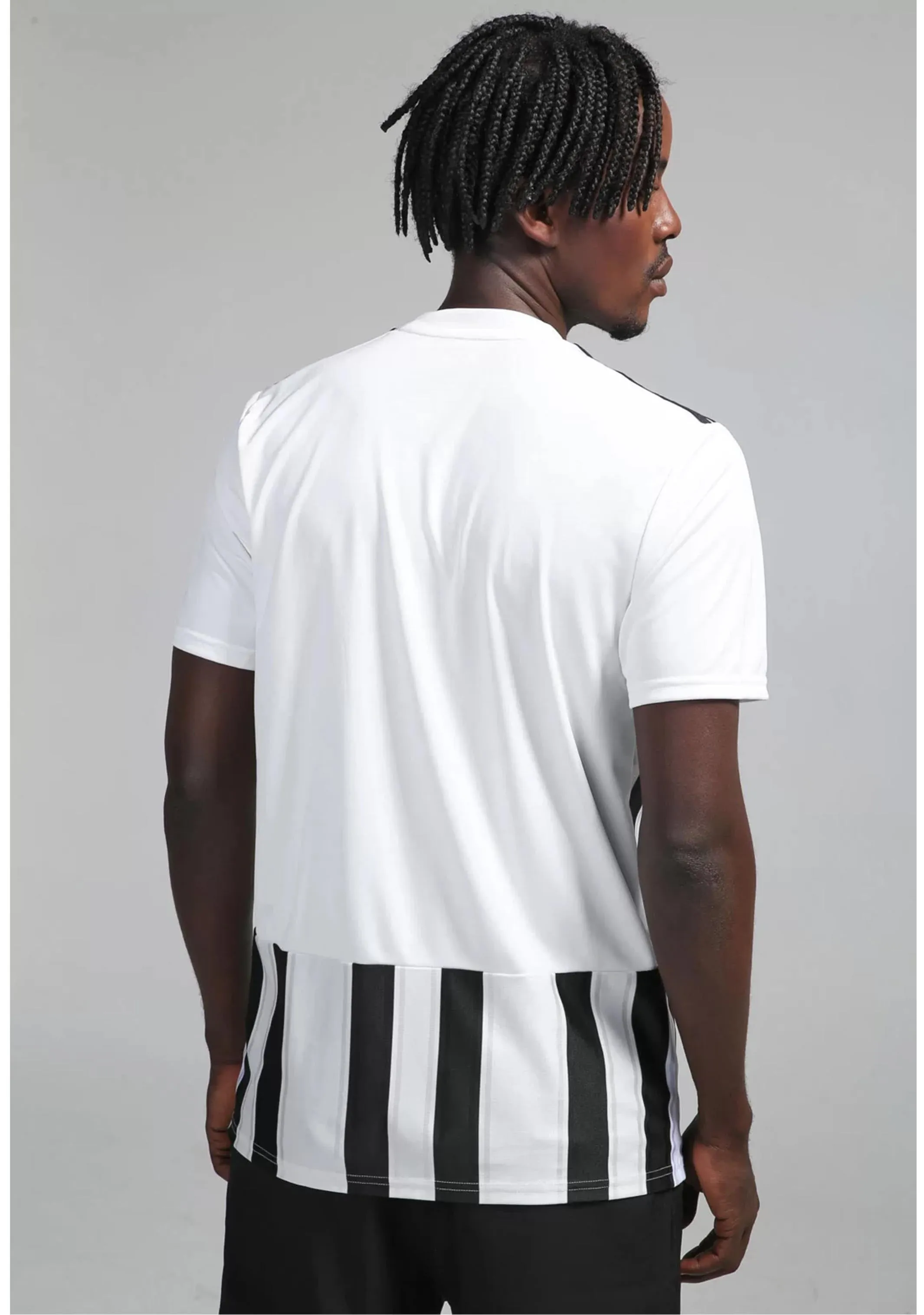 Adidas Mens Striped 21 Jersey White/Black <br> GV1377