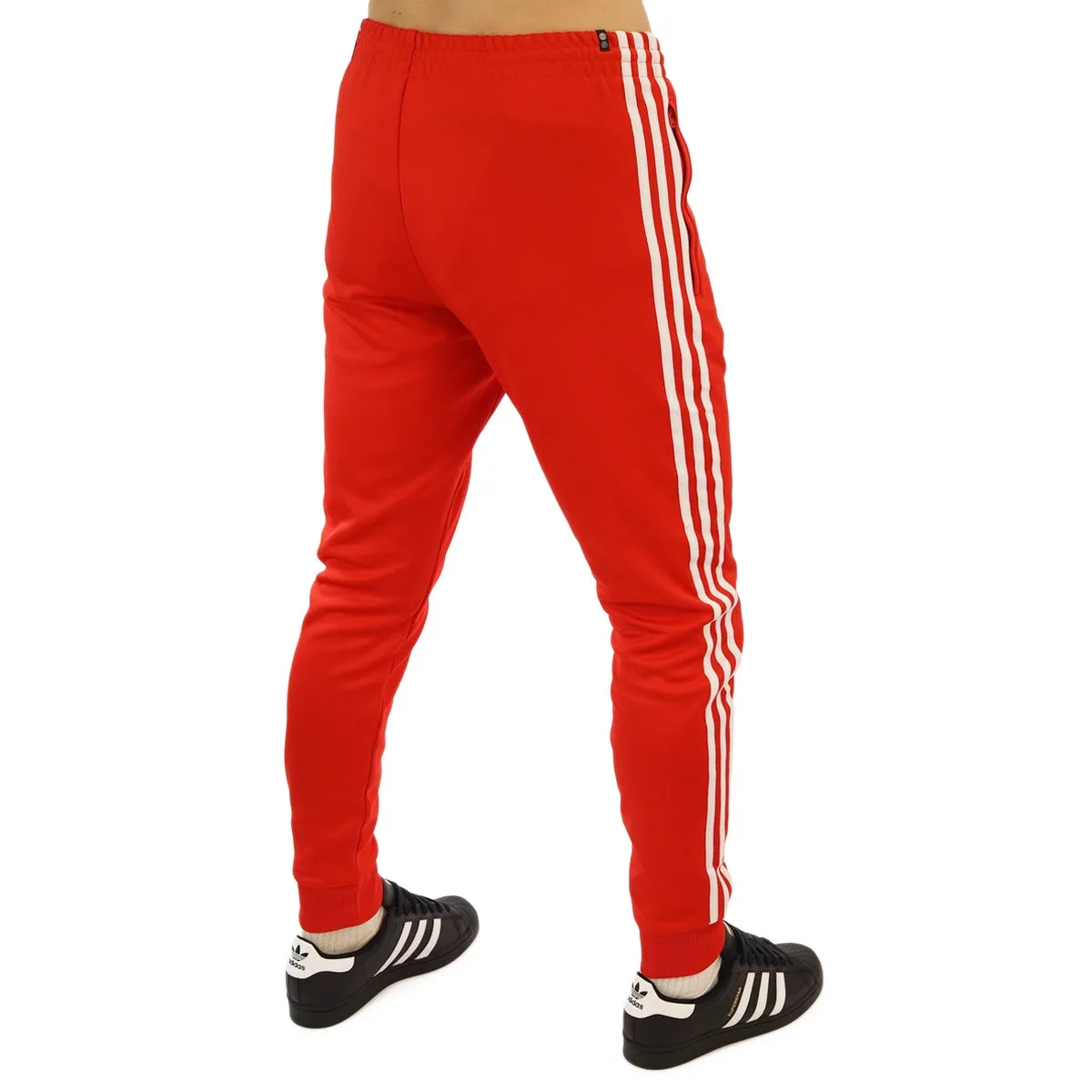 Adidas Superstar Track Pant PrimeBlue Jogging Hose HF2134 - rot-weiss