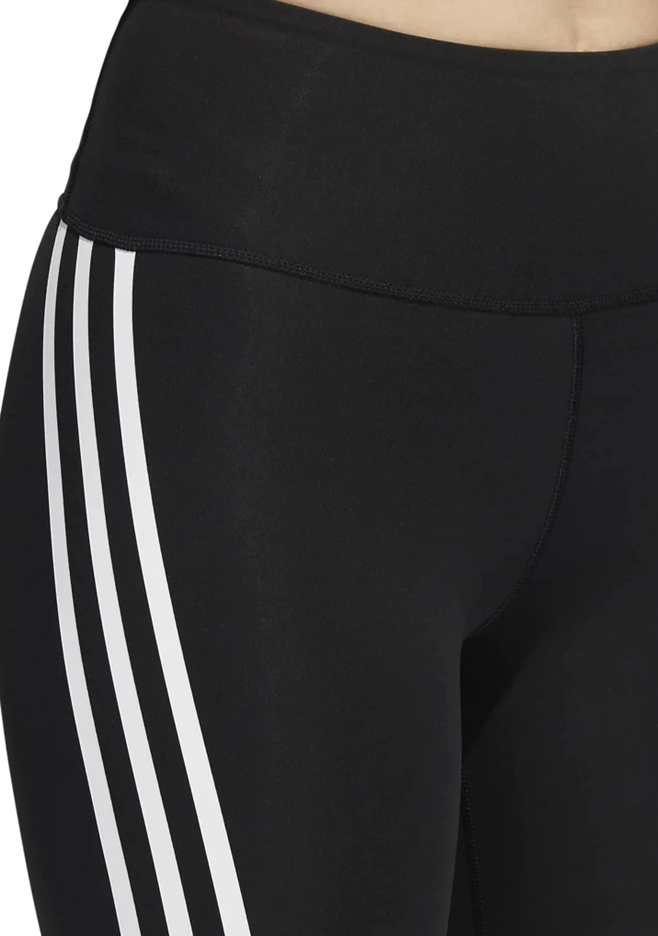 Adidas Womens Optime Trainicons 3-Stripes Bike Short Leggings <br> H64228