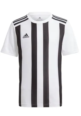 Adidas Youth Striped 21 Jersey White/Black <br> GV1382