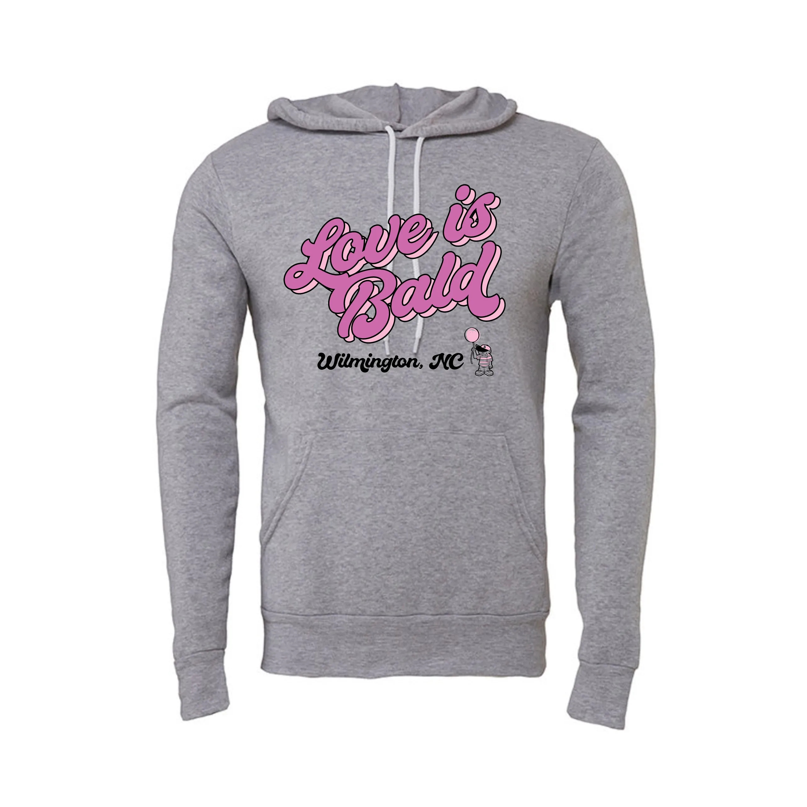 Adult Super Soft Love is Bald Hoodie.