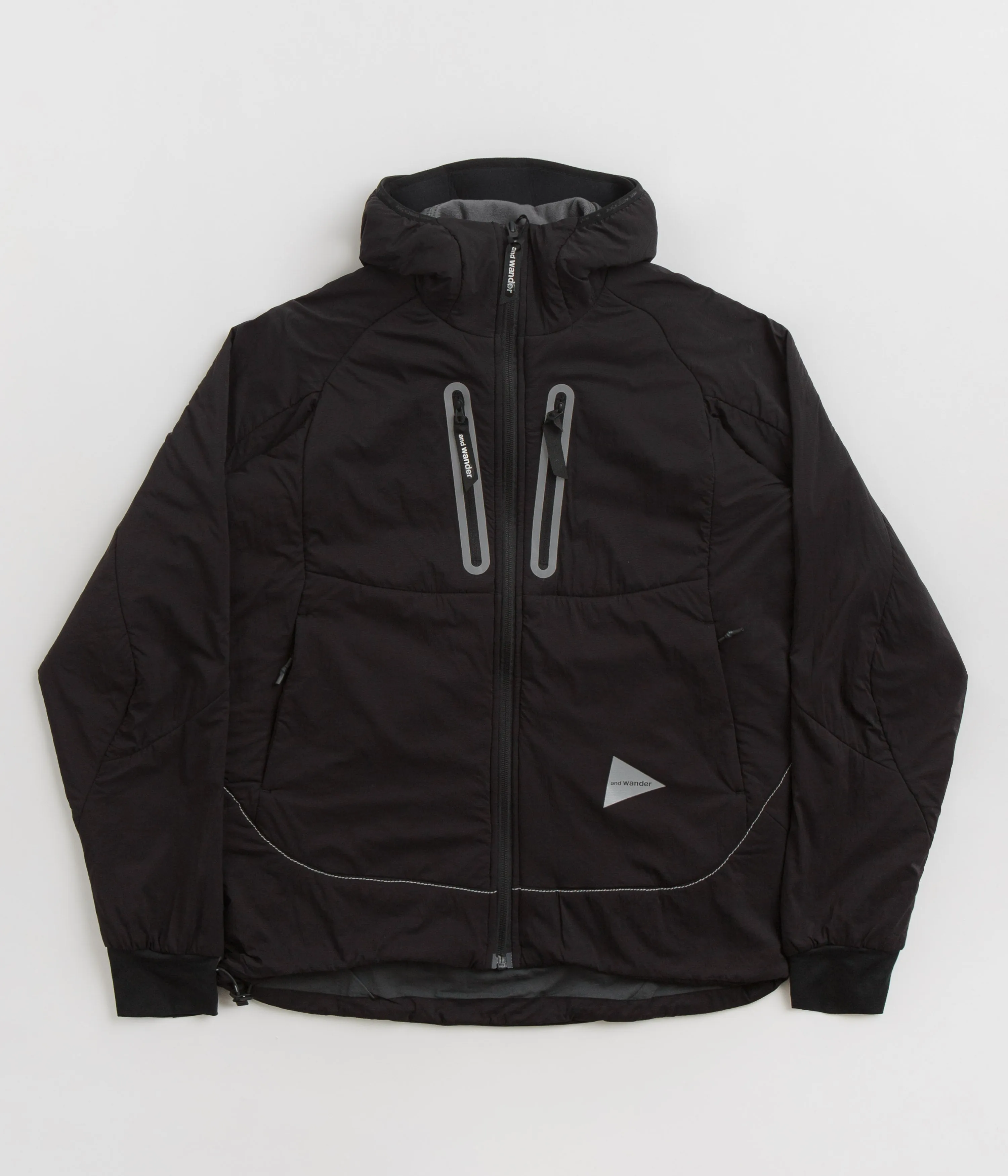 and wander Alpha Air Hoodie - Black