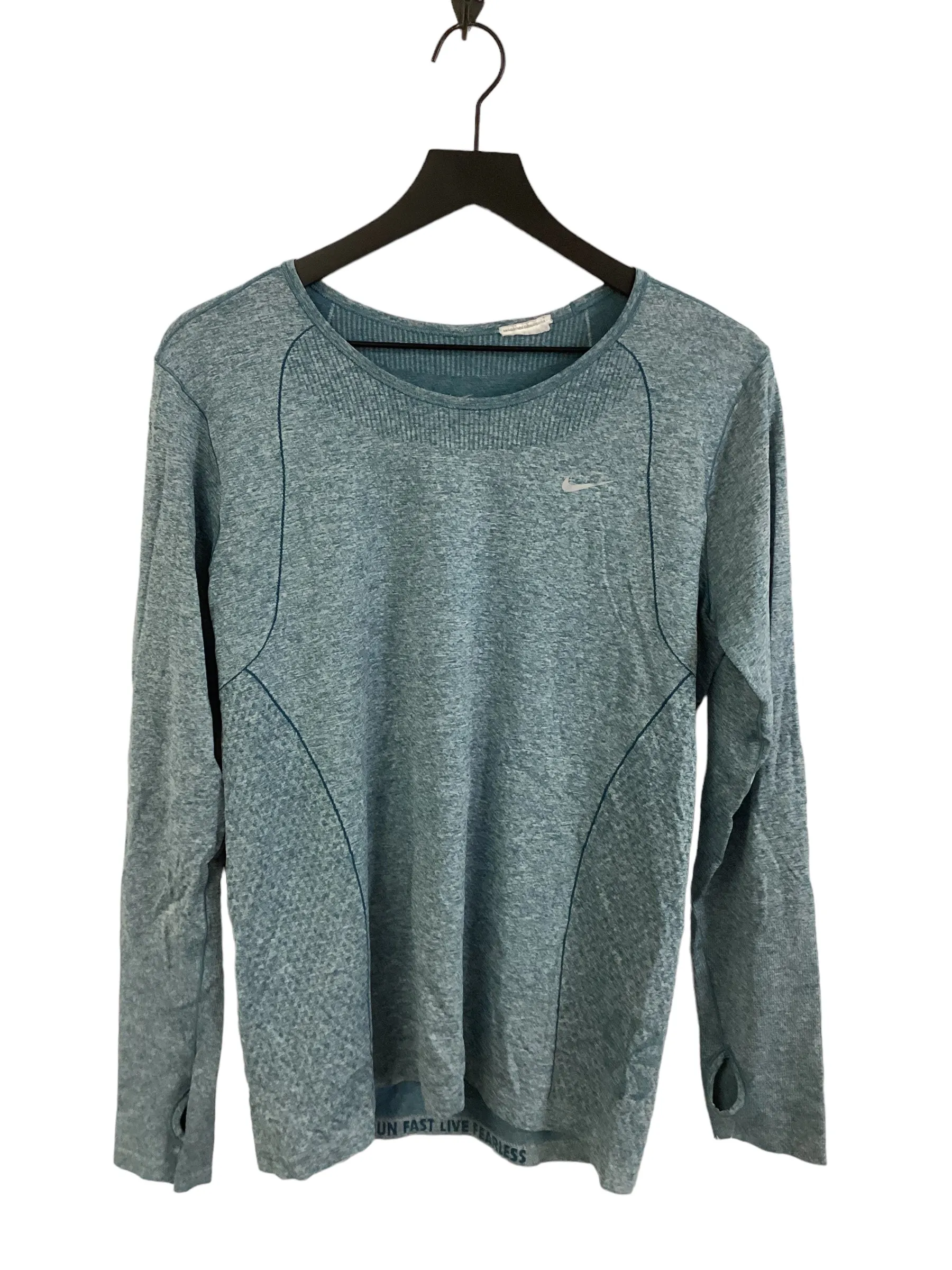 Athletic Top Long Sleeve Collar By Nike Apparel  Size: Xl