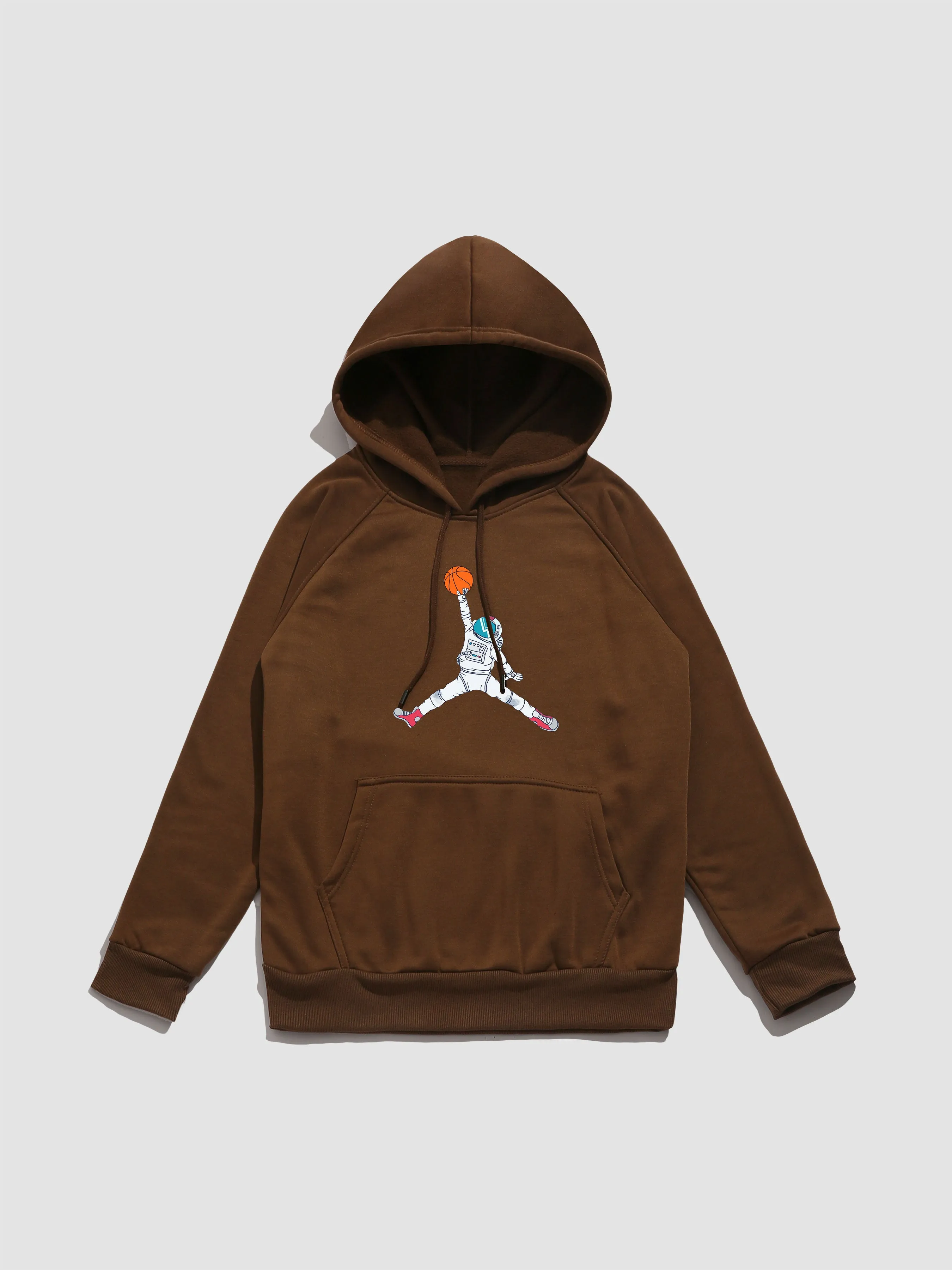 Basketball Astronaut Print Hoodie