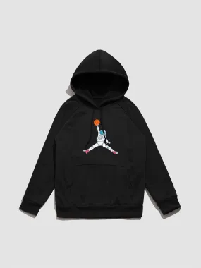 Basketball Astronaut Print Hoodie