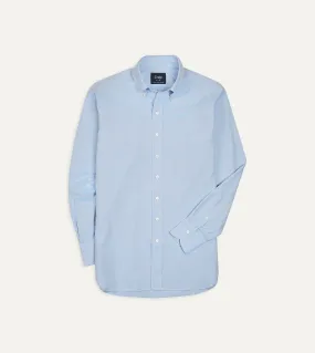 Blue Pinpoint Oxford Cotton Cloth Button-Down Shirt