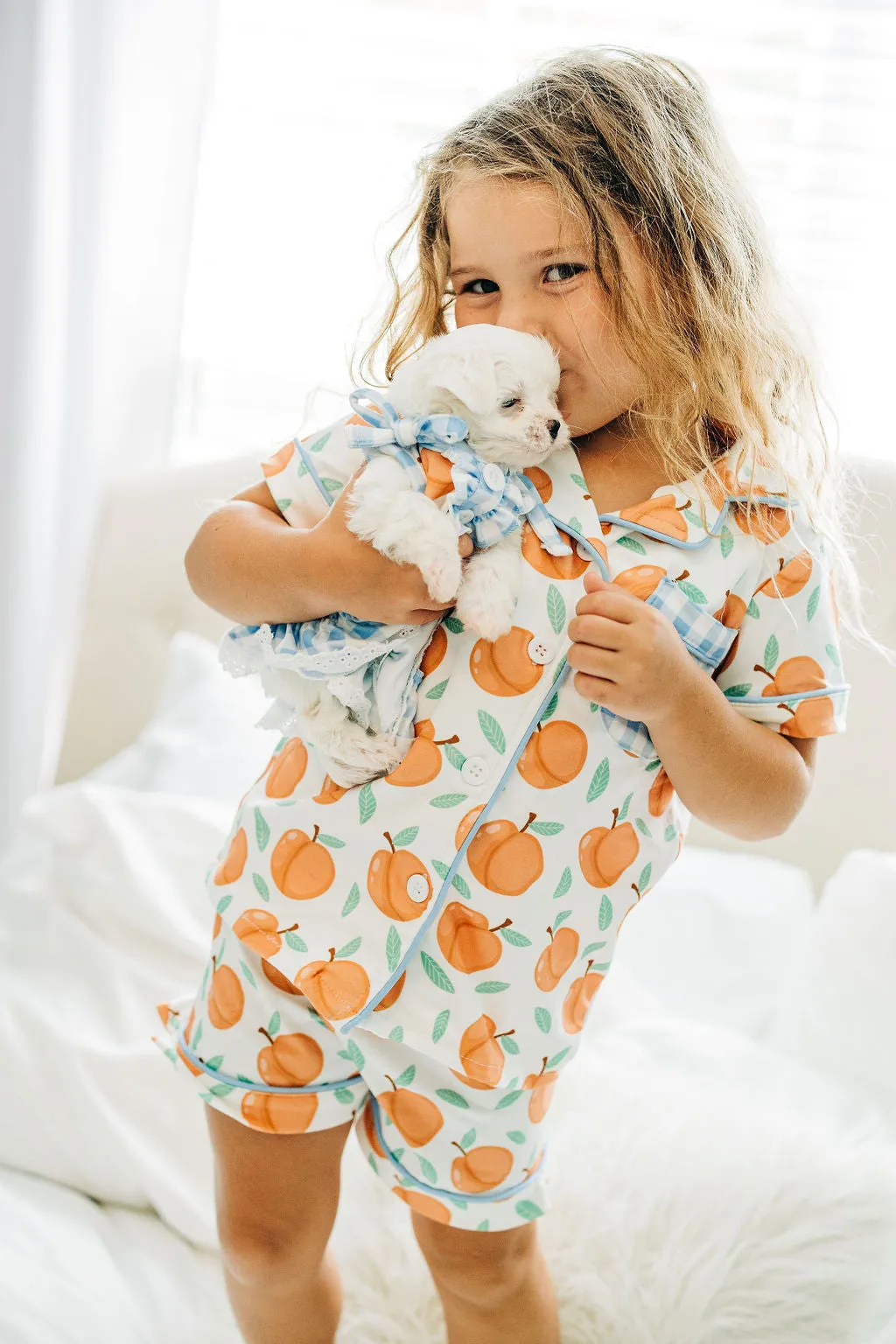 Button Down Pajamas - Georgia Peaches