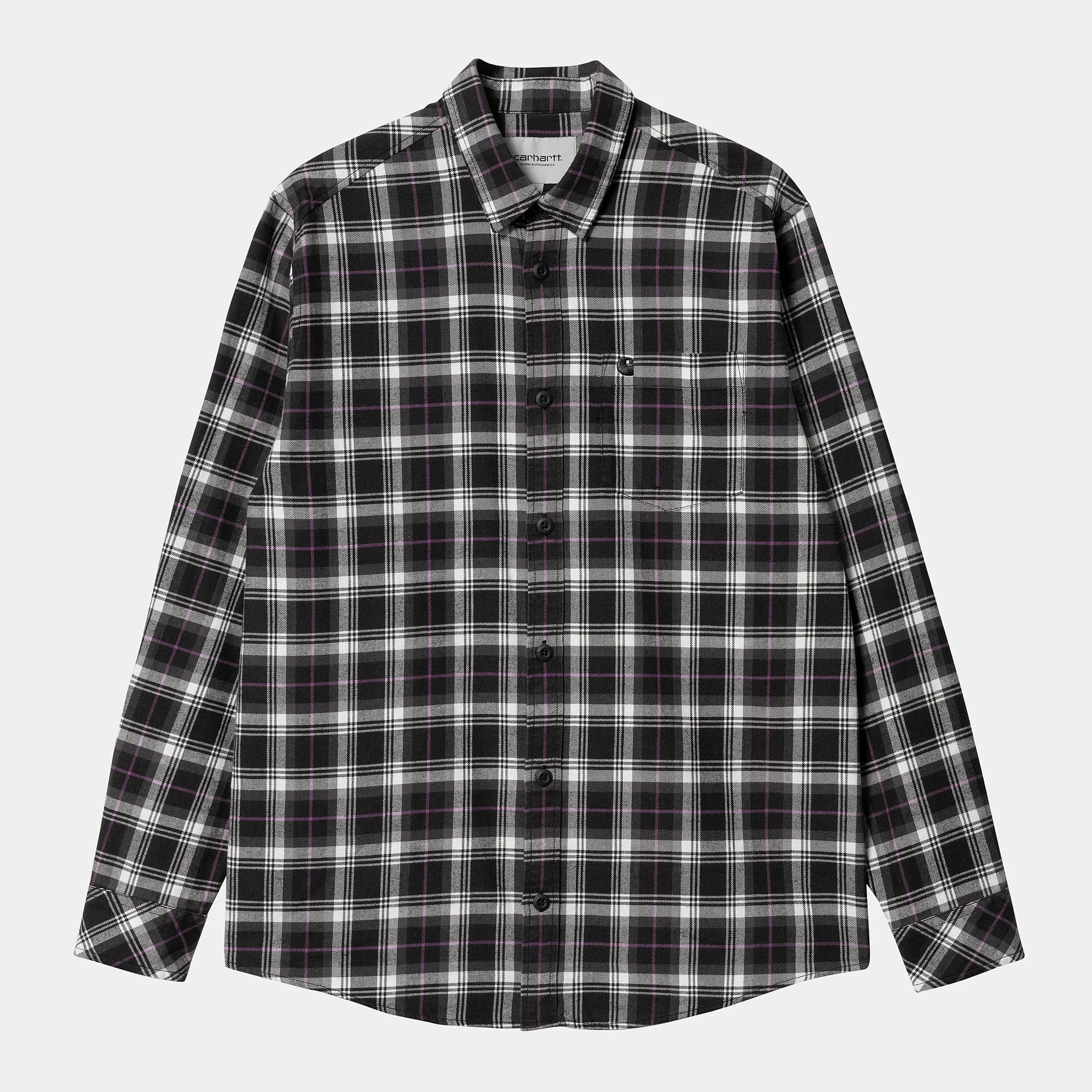 Carhartt Lermond Shirt Check Wax / Black