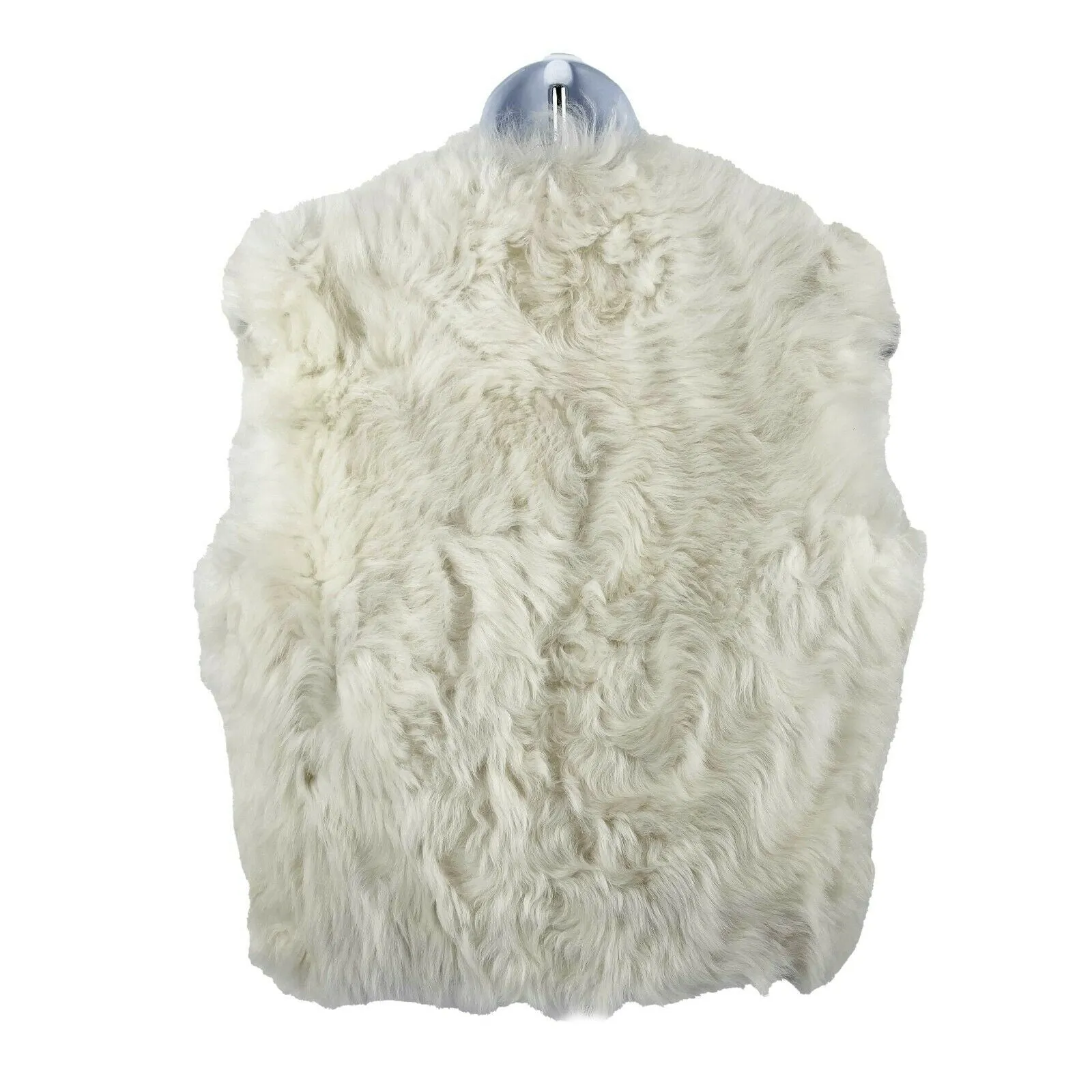 Celine - 2020 Shearling Vest Jacket Waistcoat - Ivory - 34 US 2 XS