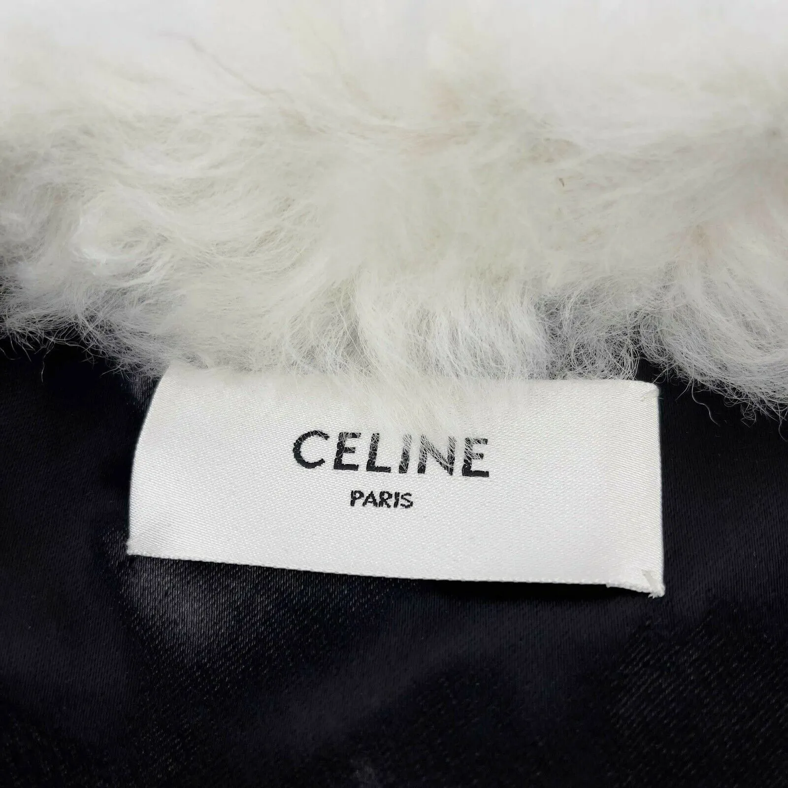 Celine - 2020 Shearling Vest Jacket Waistcoat - Ivory - 34 US 2 XS