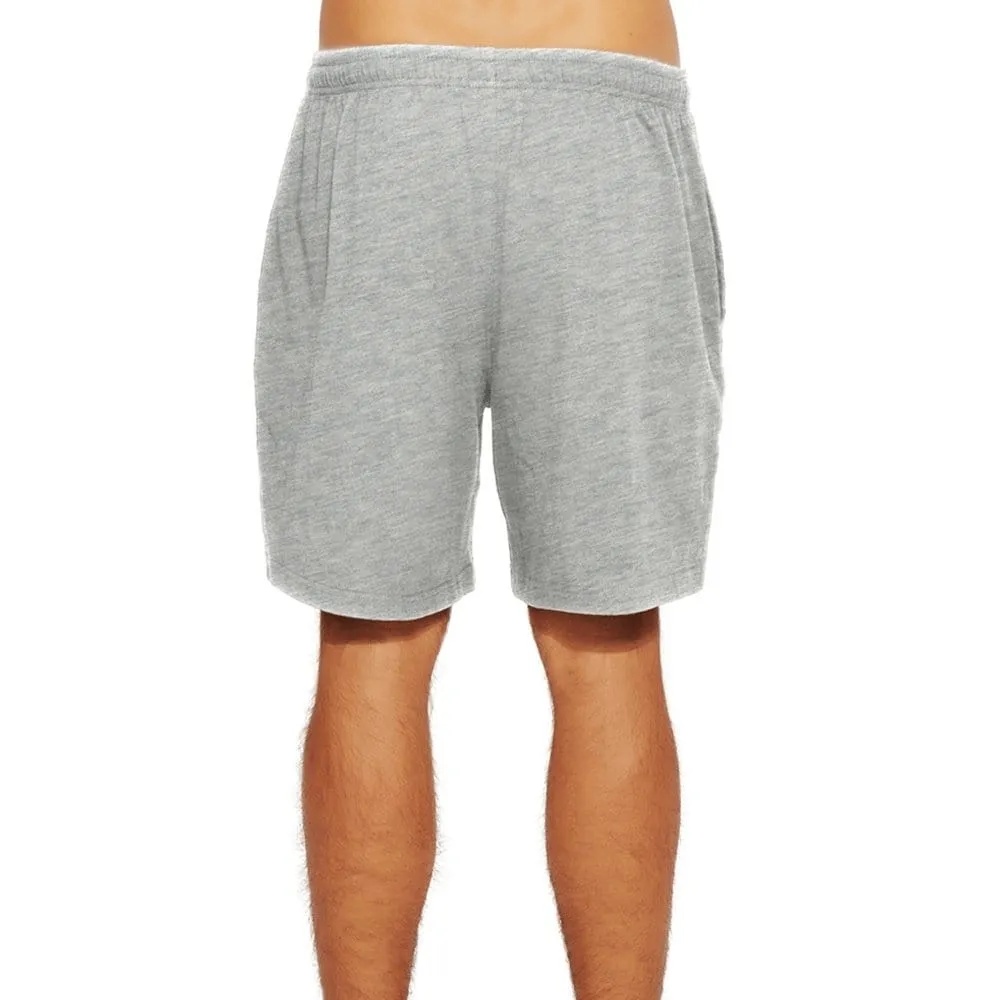 CHAMPION MEN'S C LOGO JERSEY GREY SHORTS