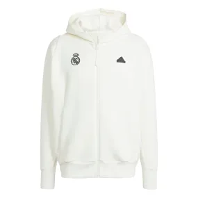 Chaqueta Cremallera Hombre adidas Real Urban Blanca