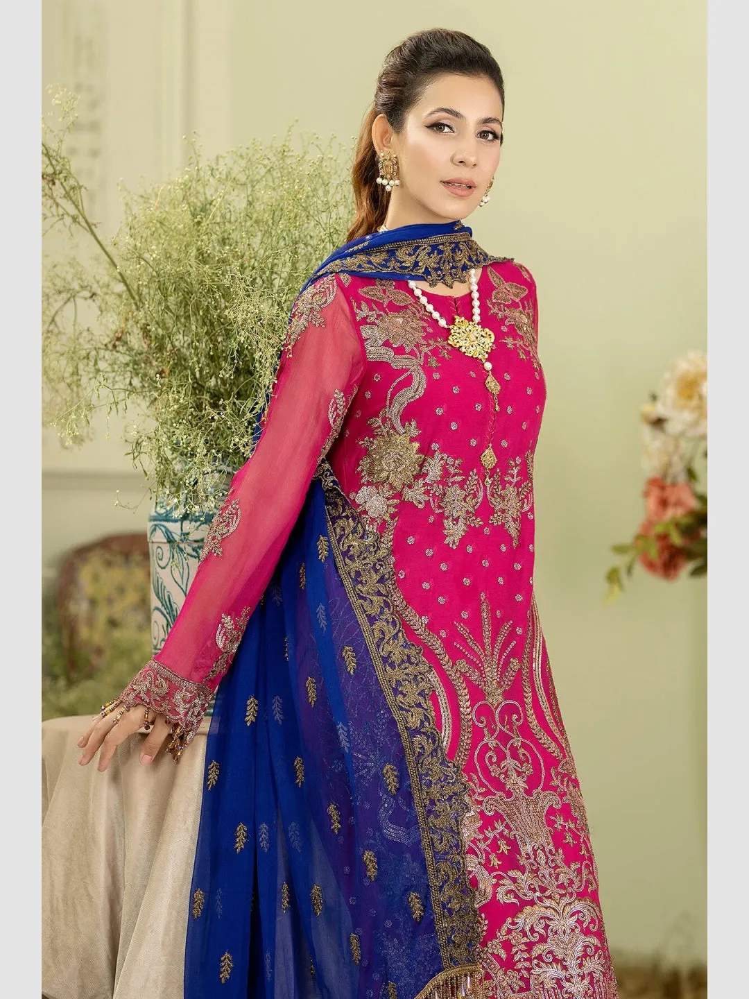 Designer Embroidered Chiffon