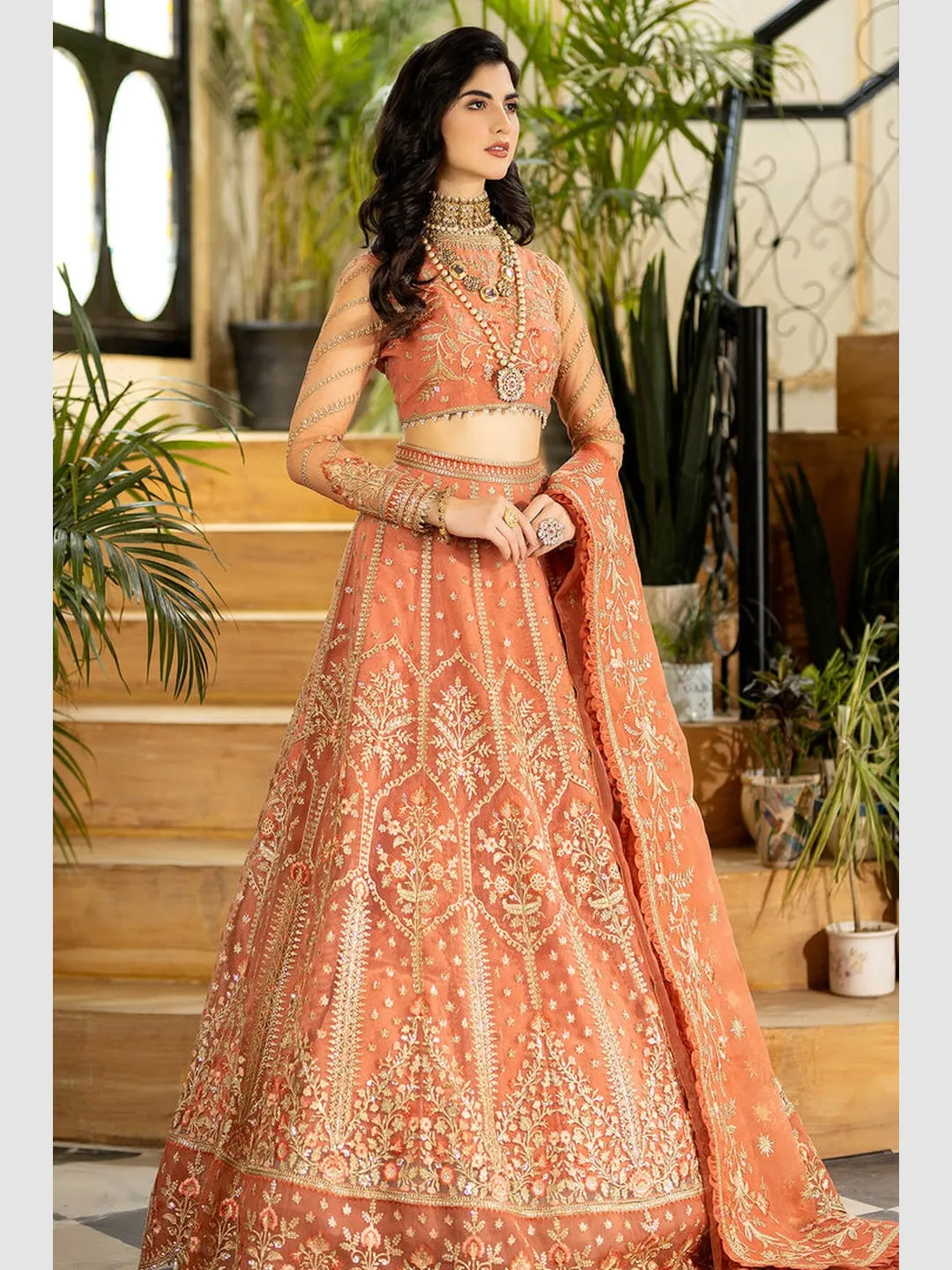 Designer Embroidered Net