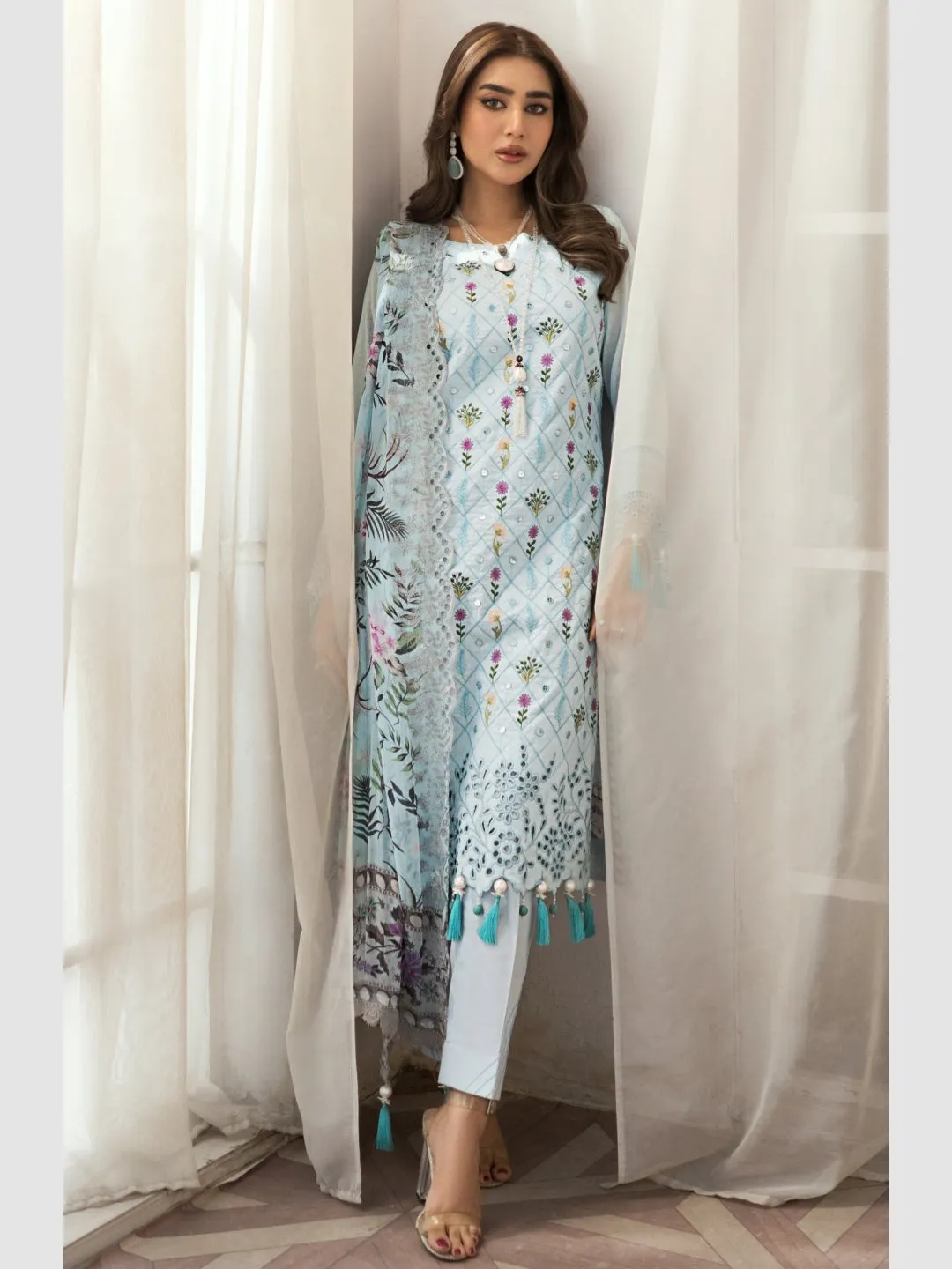 Embroidered Cambric Chikankari