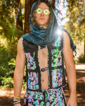 Fantastic Fungi Rainbow Reflective Vest