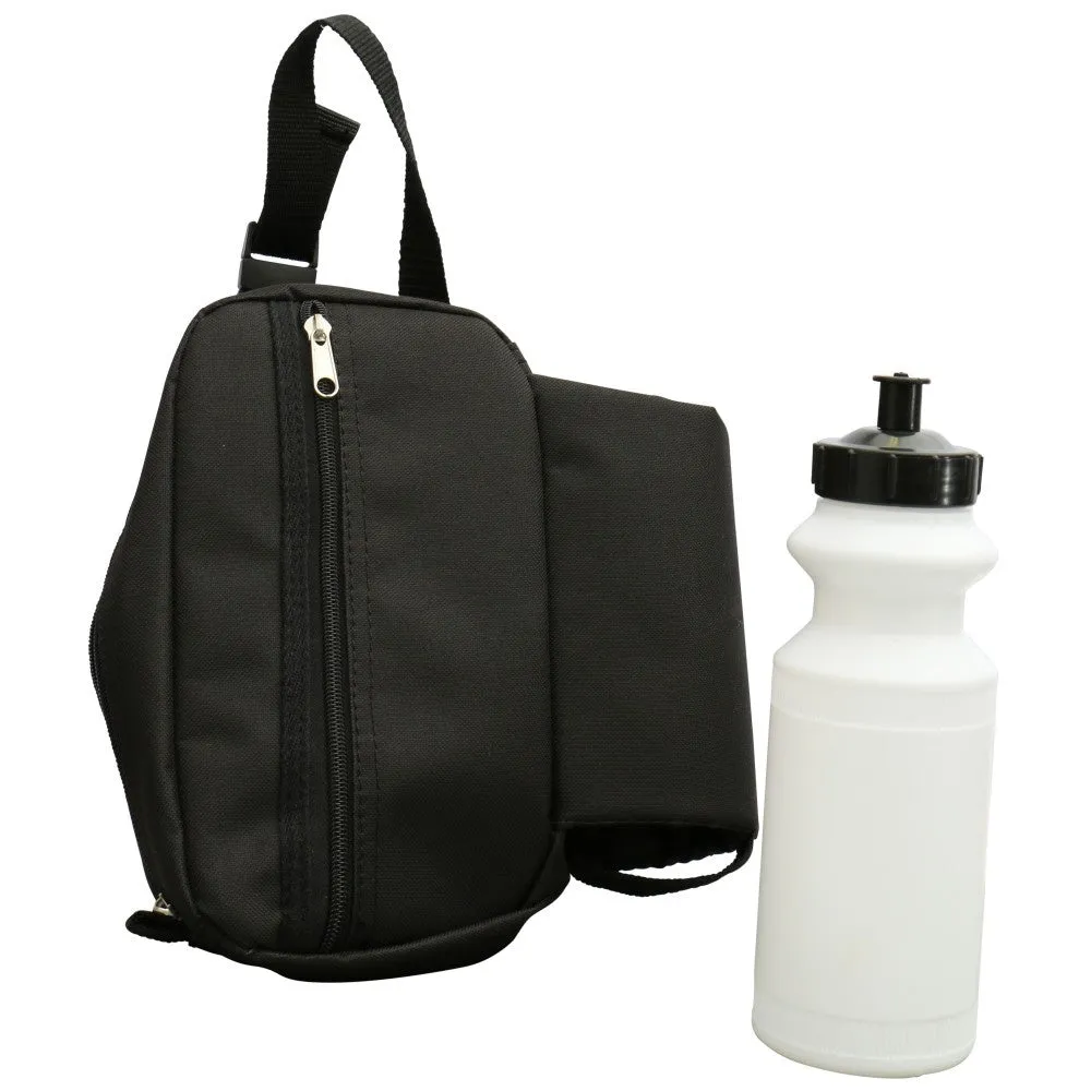 Insulated water bottle and zipper pouch case