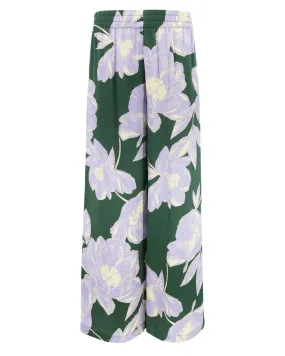 Jade Wide Leg Pant (Green Blossom)