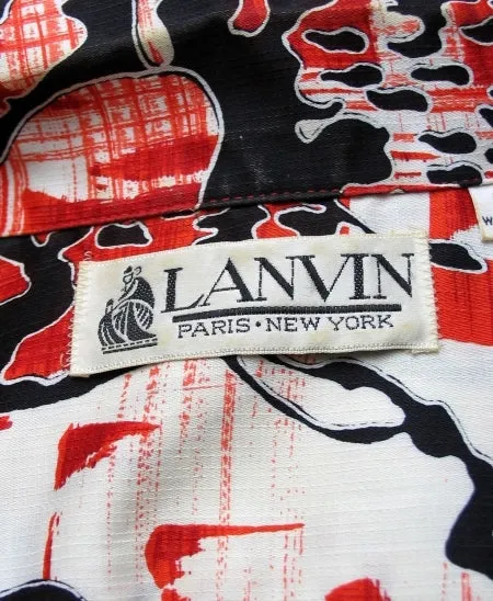 LANVIN Abstract Print Shirtdress