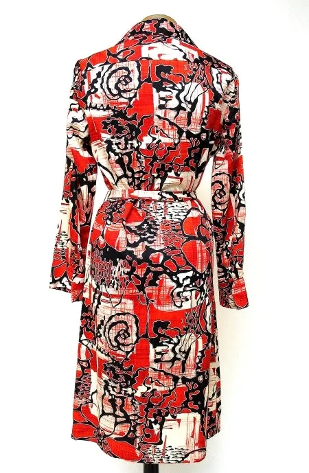 LANVIN Abstract Print Shirtdress