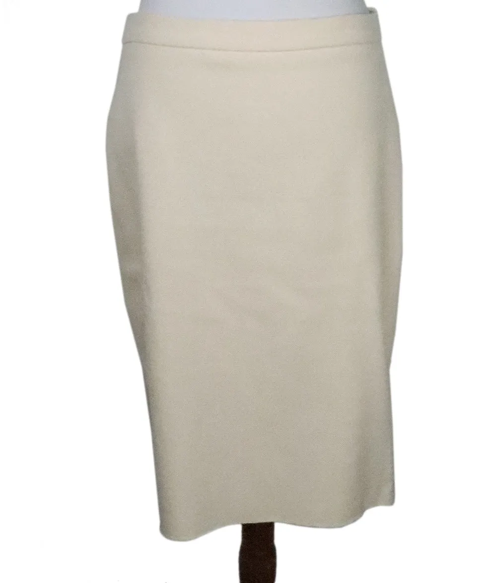 Lanvin Cream Cotton Skirt sz 6