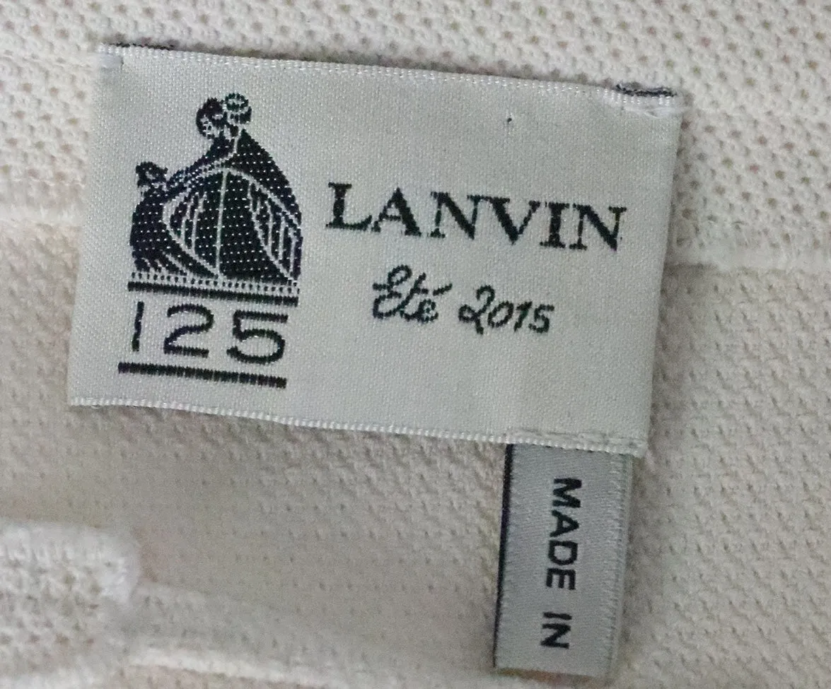 Lanvin Cream Cotton Skirt sz 6