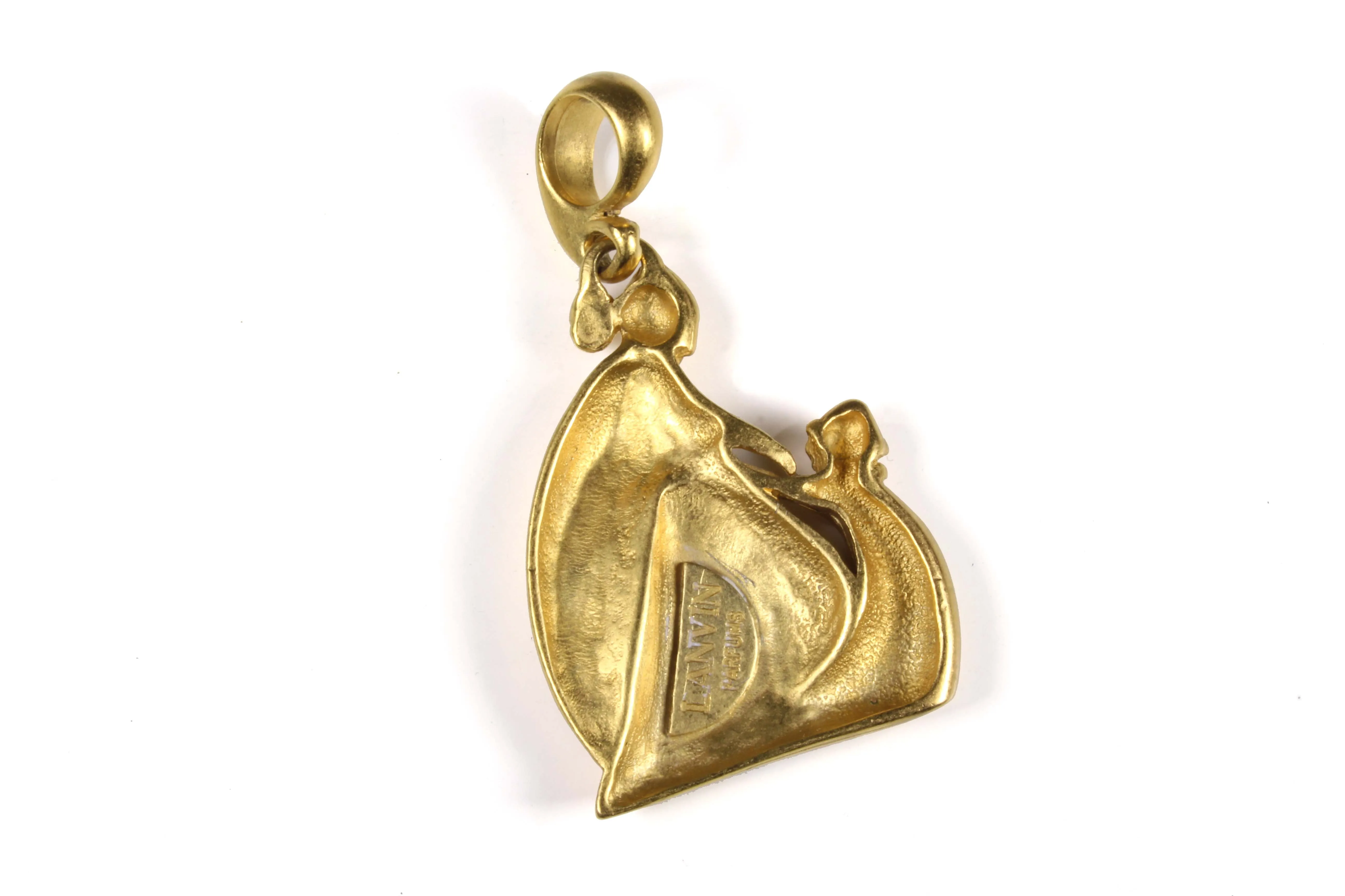 LANVIN mother and daughter logo pendant