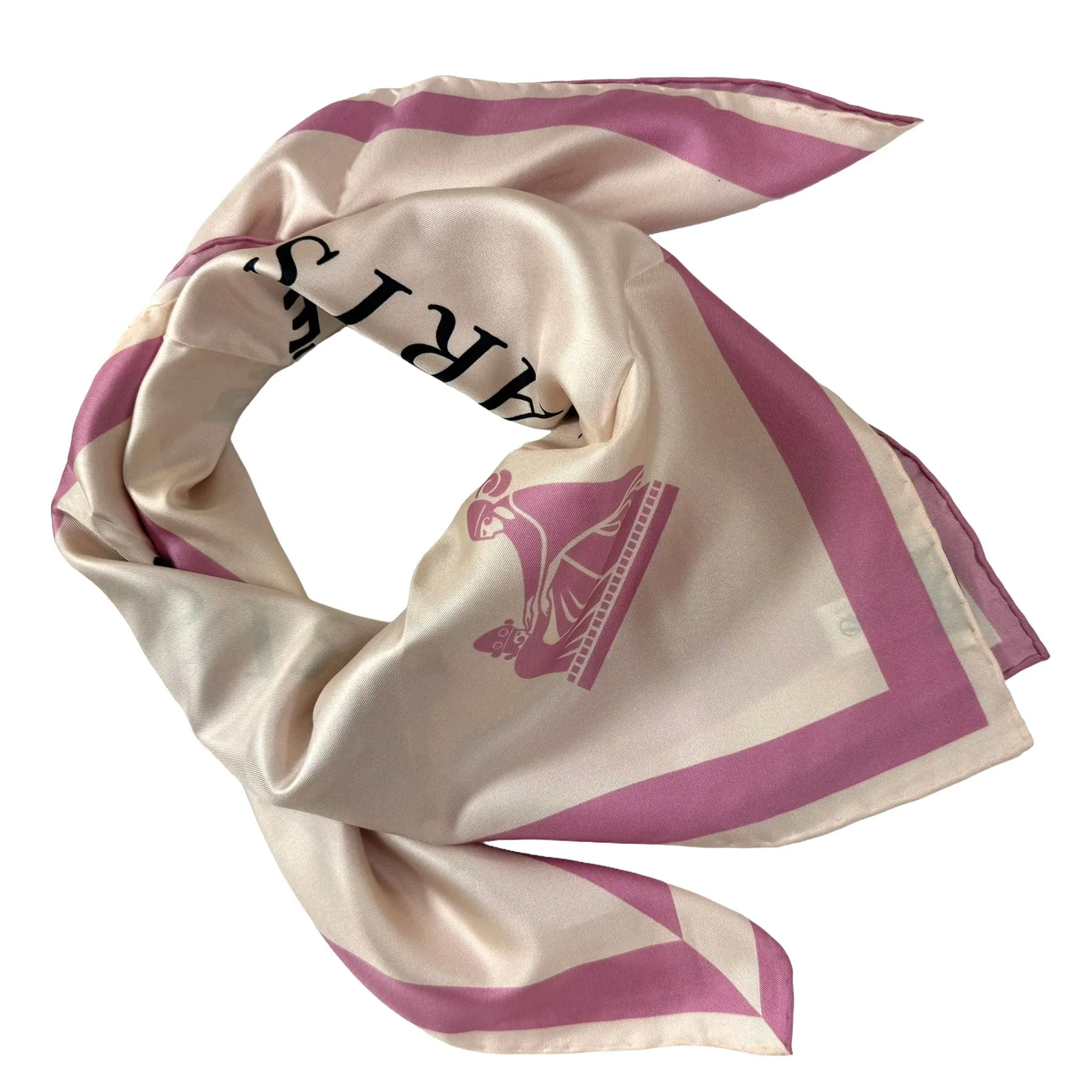 Lanvin Scarf Pink 22 Faubourg S Honore - Twill Silk Square Foulard