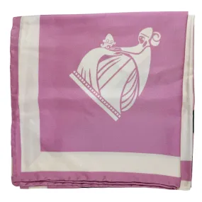 Lanvin Scarf Pink 22 Faubourg S Honore - Twill Silk Square Foulard