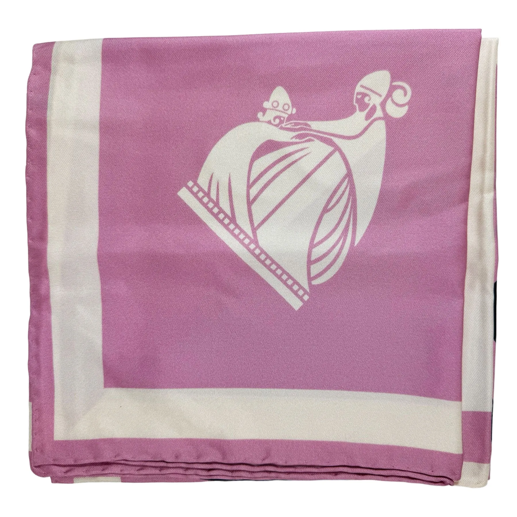 Lanvin Scarf Pink 22 Faubourg S Honore - Twill Silk Square Foulard