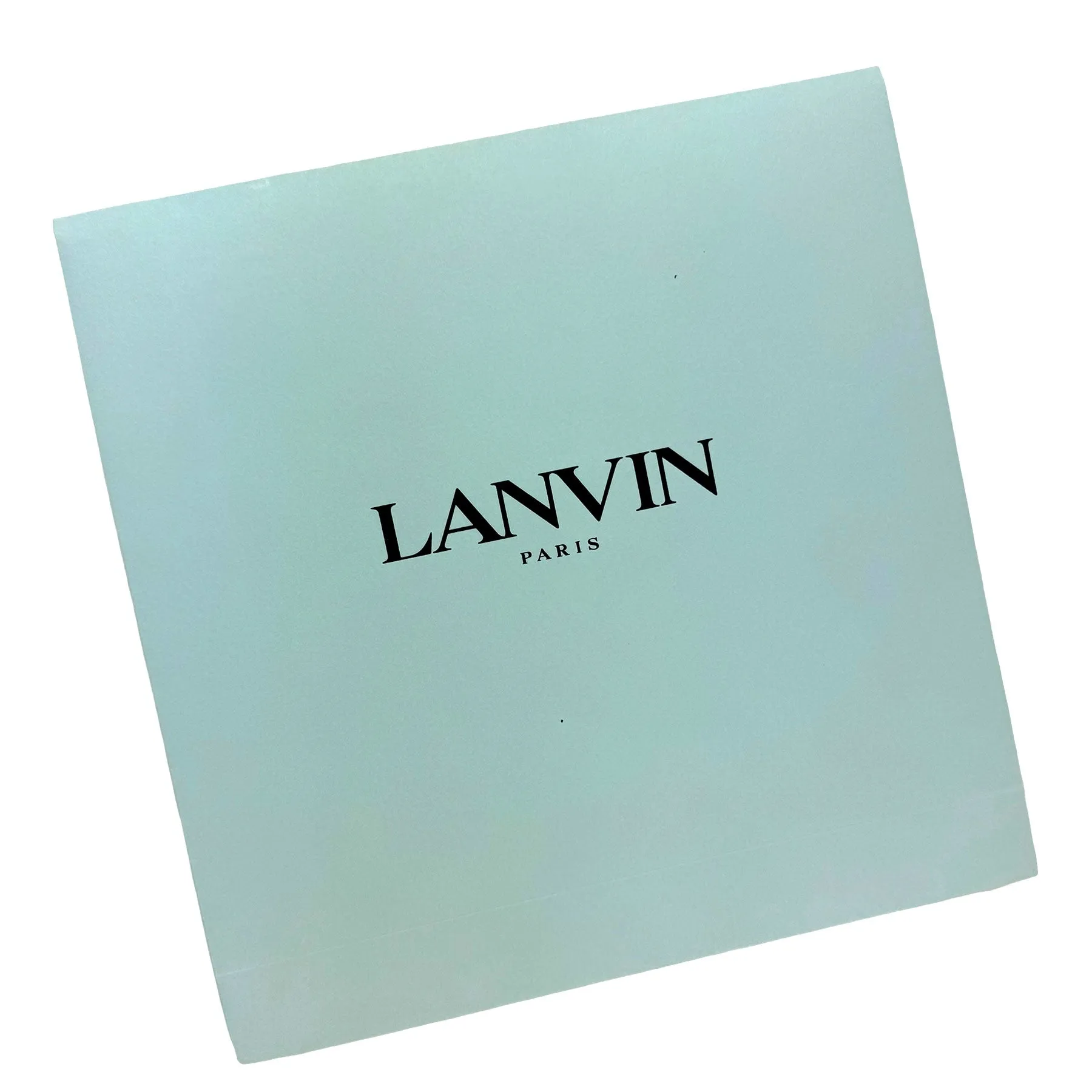 Lanvin Scarf Red Navy Logo Beach Design - Twill Silk Square Foulard