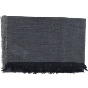 Lanvin Wool Scarf Dark Gray / Dark Blue