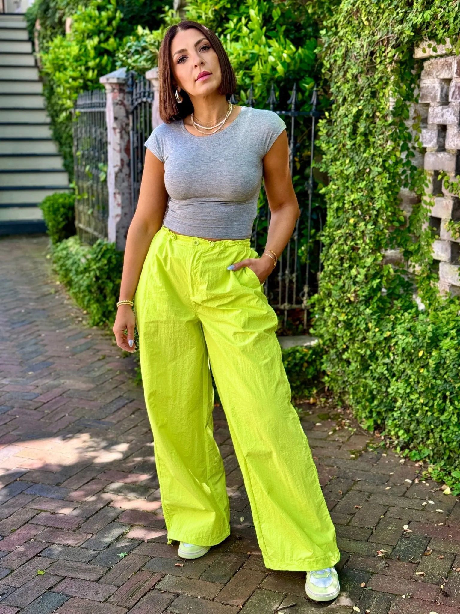 Lettie Pant (Neon Lime)