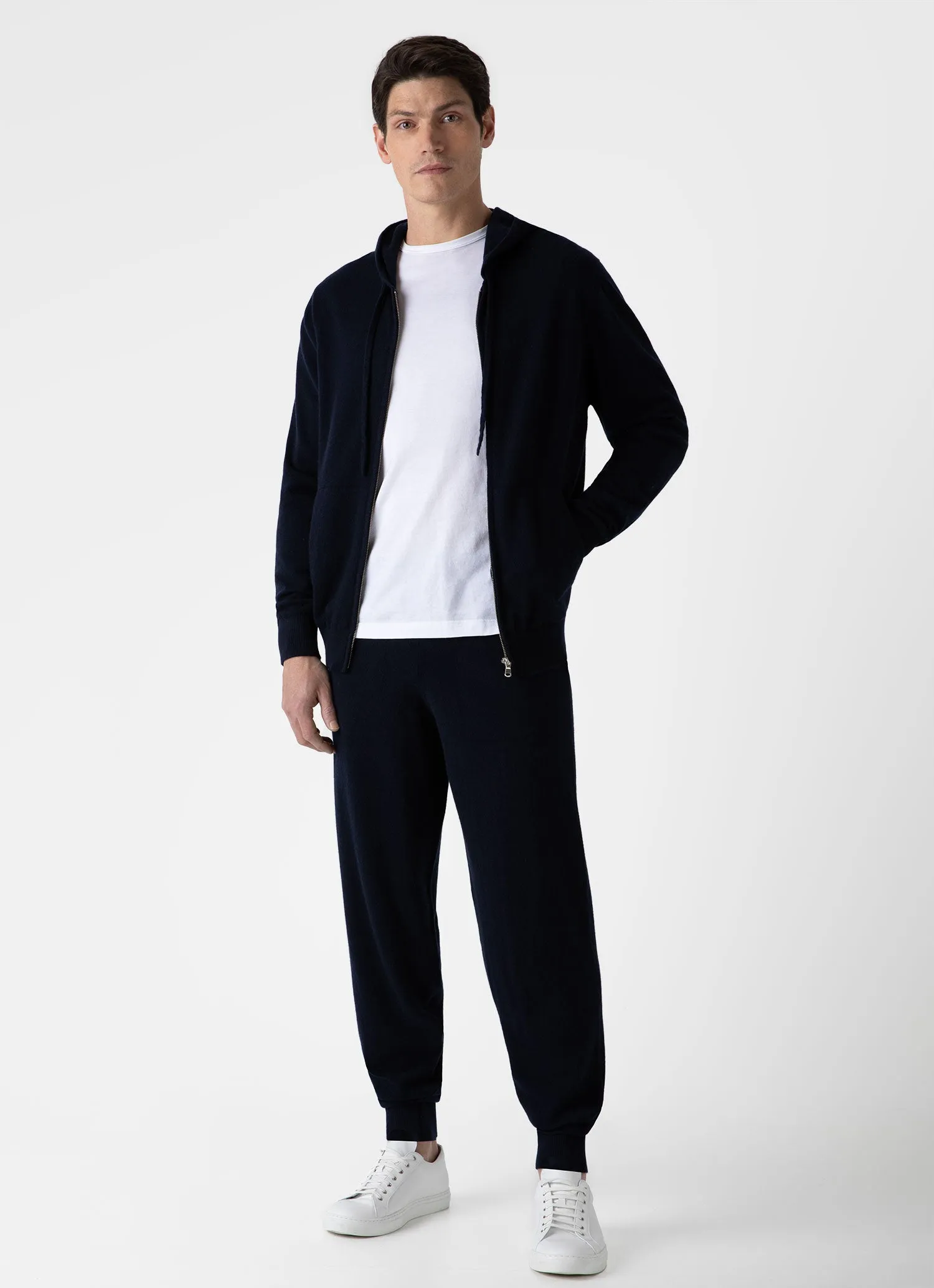 Men's Cashmere Lounge Pant in Navy