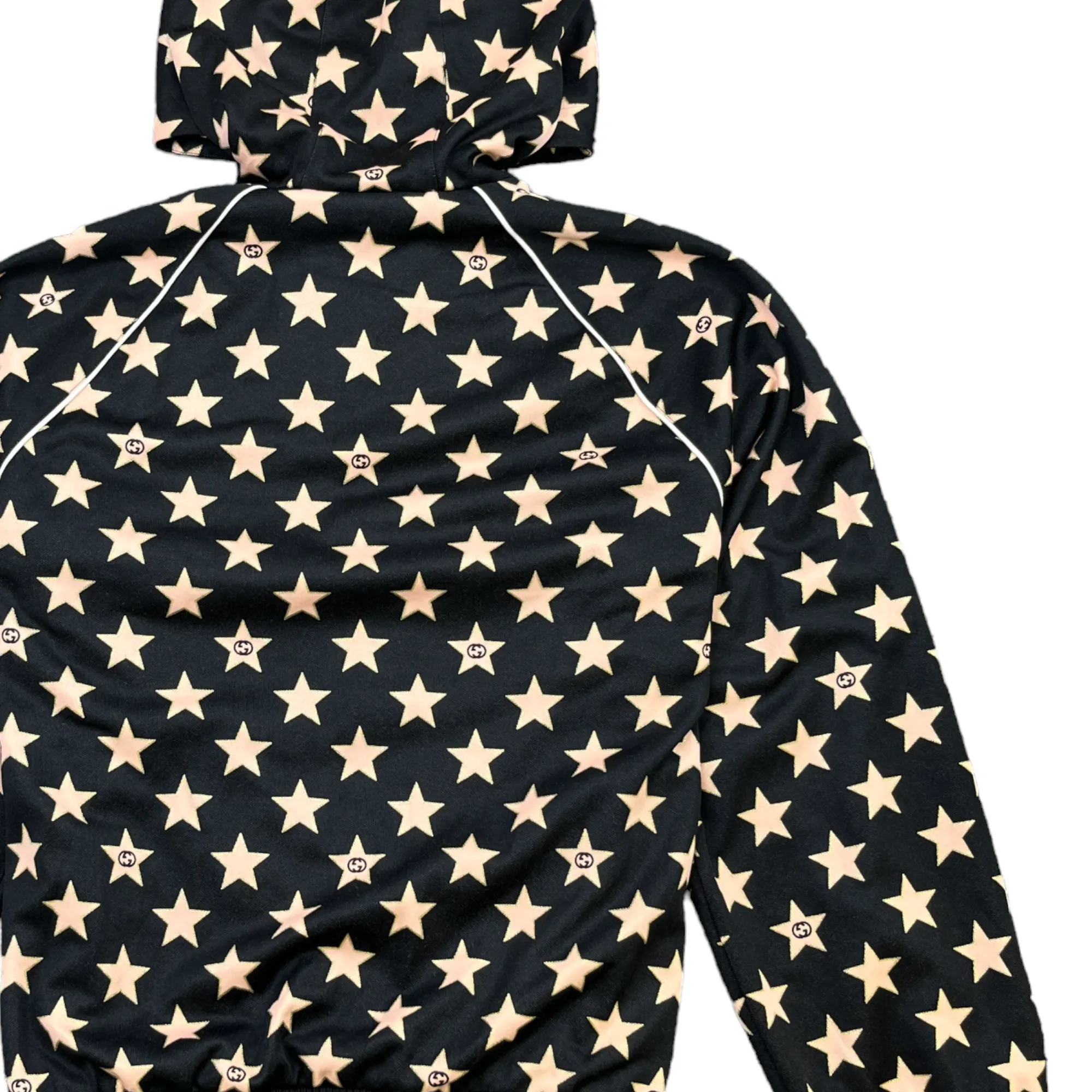 Men's Star Monogram Hoodie Black Size S