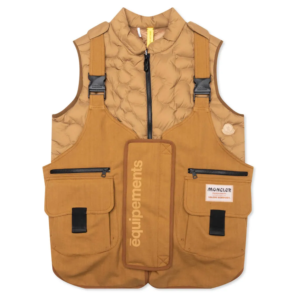 Moncler Genius x Salehe Bembury Sierpinski 3-in-1 Vest - Open Brown