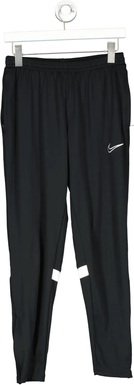 Nike Black Dri Fit Tapered Joggers UK M