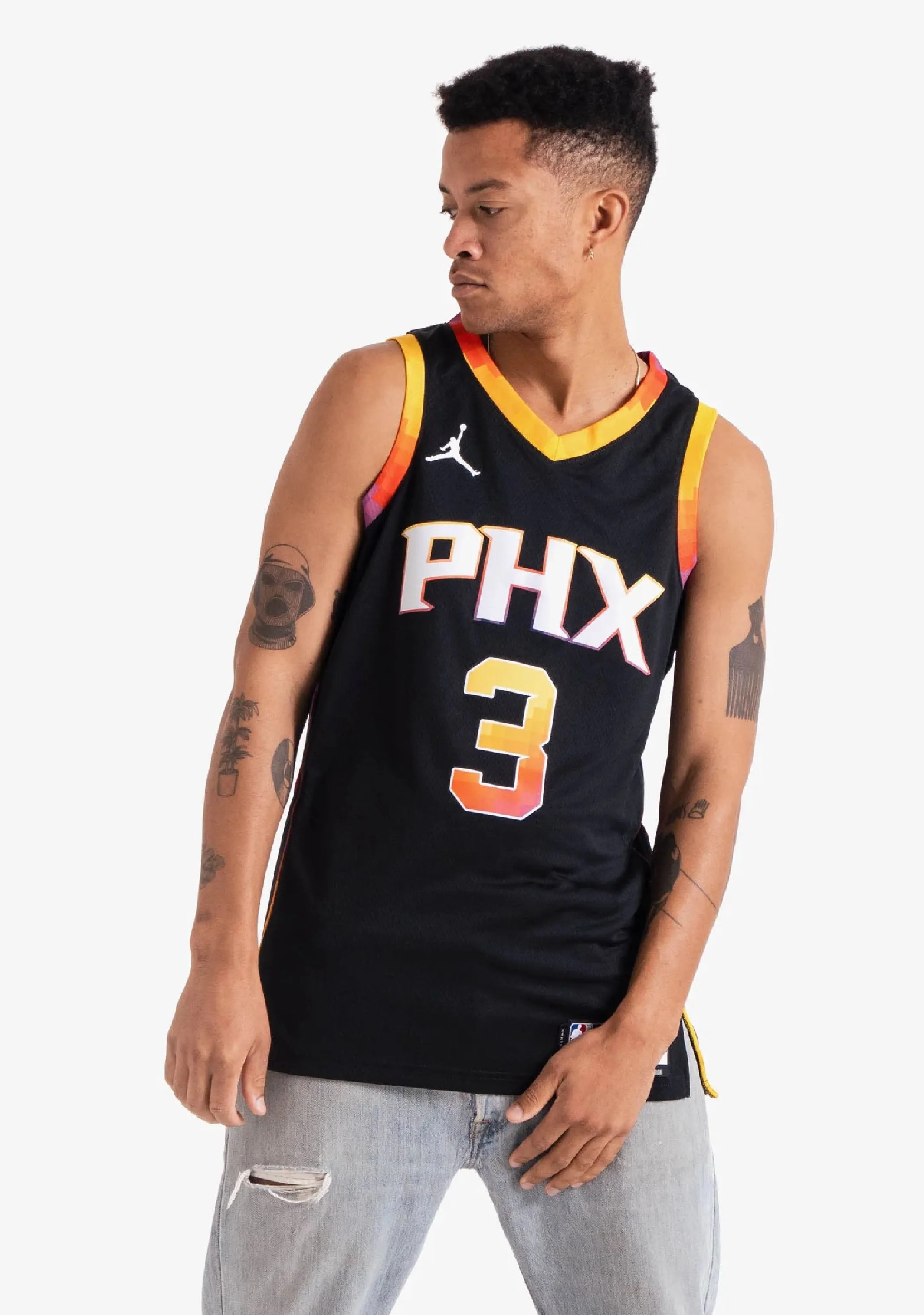 Nike Mens Chris Paul Phoenix Suns Statement Edition Jordan Dri-FIT NBA Swingman Jersey <br> DO9540 010