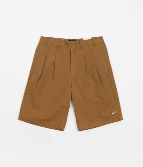 Nike Pleated Chino Shorts - Ale Brown / White