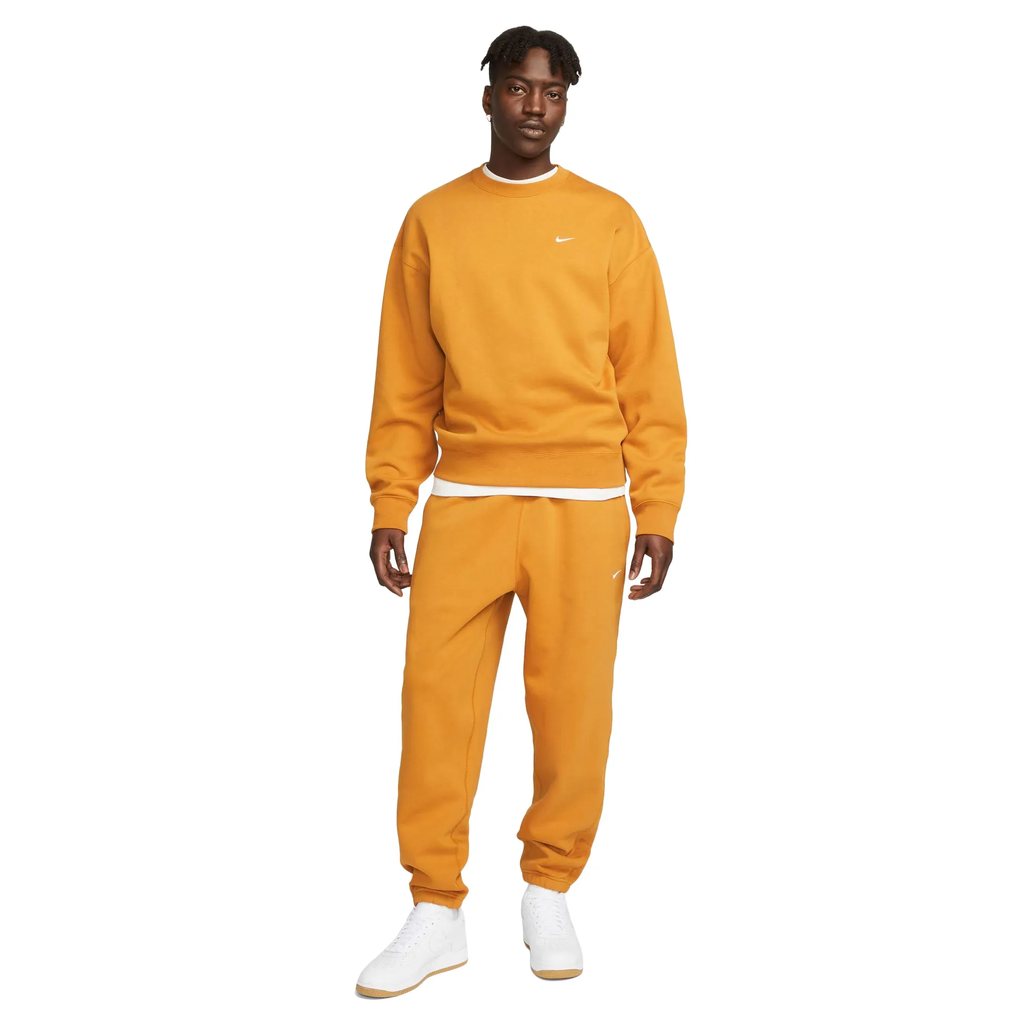 Nike Solo Swoosh Crewneck Desert Ochre/White DX1361-754