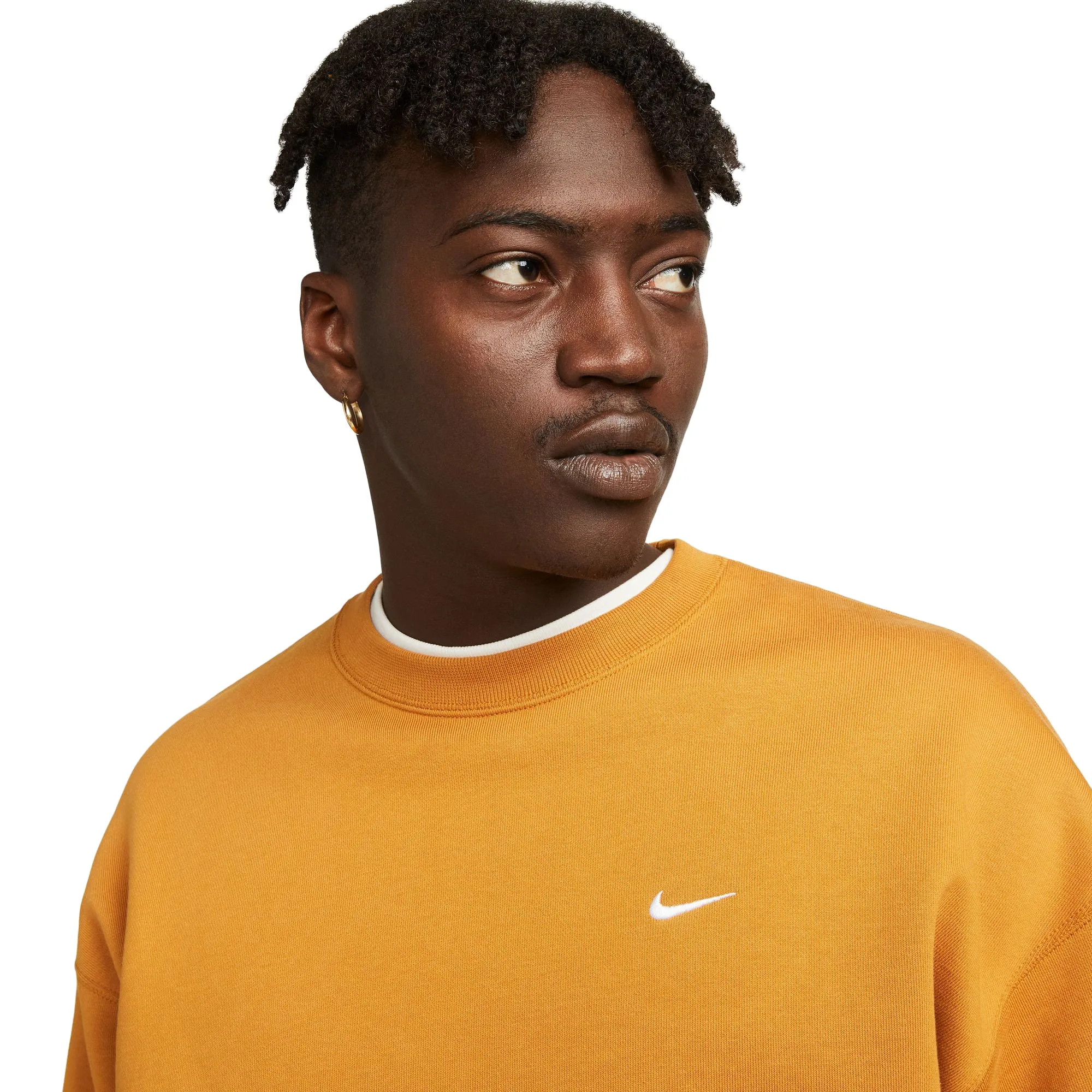 Nike Solo Swoosh Crewneck Desert Ochre/White DX1361-754